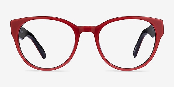 Sarah Red Acetate Eyeglass Frames