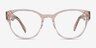 Sarah Clear Brown AcetateEyeglass Frames from EyeBuyDirect, Front View