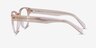 Sarah Clear Brown AcetateEyeglass Frames from EyeBuyDirect, Side View