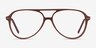 Rewind Brown AcetateEyeglass Frames from EyeBuyDirect, Front View