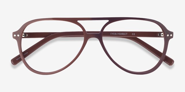 Rewind Brown AcetateEyeglass Frames from EyeBuyDirect, Closed View