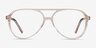 Rewind Clear Brown AcetateEyeglass Frames from EyeBuyDirect, Front View