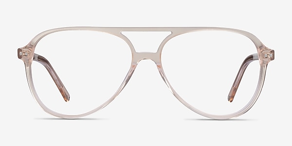 Rewind Clear Brown Acetate Eyeglass Frames
