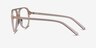 Rewind Clear Brown AcetateEyeglass Frames from EyeBuyDirect, Side View