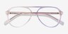 Rewind Clear Brown AcetateEyeglass Frames from EyeBuyDirect, Closed View