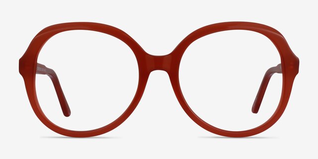 Florescence Burgundy AcetateEyeglass Frames from EyeBuyDirect, Front View