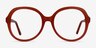 Florescence Burgundy AcetateEyeglass Frames from EyeBuyDirect, Front View