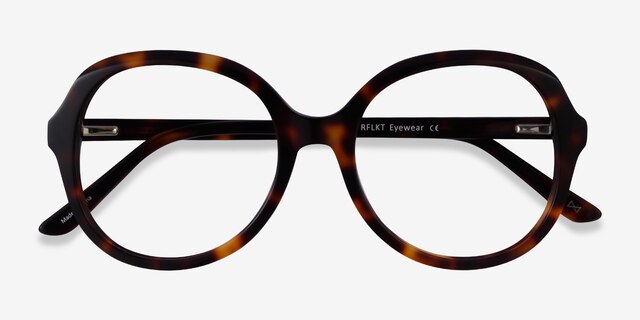 Florescence Tortoise AcetateEyeglass Frames from EyeBuyDirect, Closed View