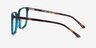 Ephemeral Teal Tortoise AcetateEyeglass Frames from EyeBuyDirect, Side View