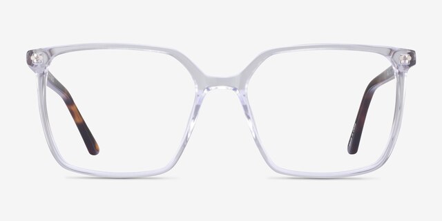 Ephemeral Clear Tortoise AcetateEyeglass Frames from EyeBuyDirect, Front View