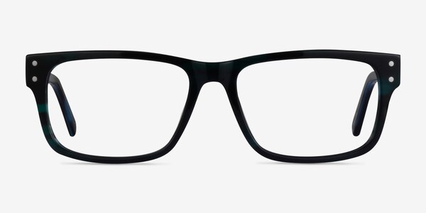 Brumalis Green Striped Acétate Montures de lunettes de vue