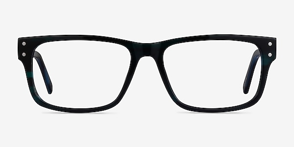 Brumalis Green Striped Acetate Eyeglass Frames