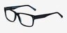 Brumalis Green Striped AcetateEyeglass Frames from EyeBuyDirect, Angle View