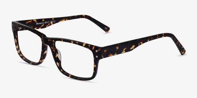 Brumalis Tortoise AcetateEyeglass Frames from EyeBuyDirect, Angle View