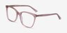 Meliora Clear Pink AcetateEyeglass Frames from EyeBuyDirect, Angle View