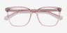 Meliora Clear Pink AcetateEyeglass Frames from EyeBuyDirect, Closed View
