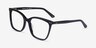 Meliora Black AcetateEyeglass Frames from EyeBuyDirect, Angle View