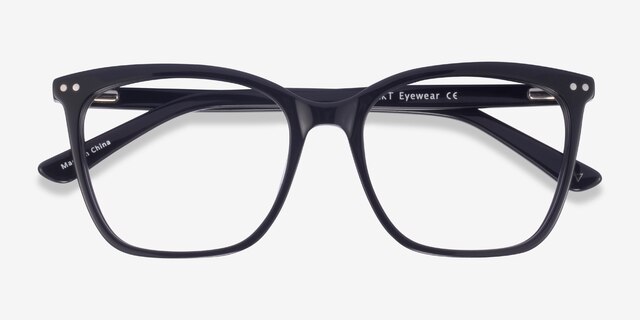 Meliora Black AcetateEyeglass Frames from EyeBuyDirect, Closed View