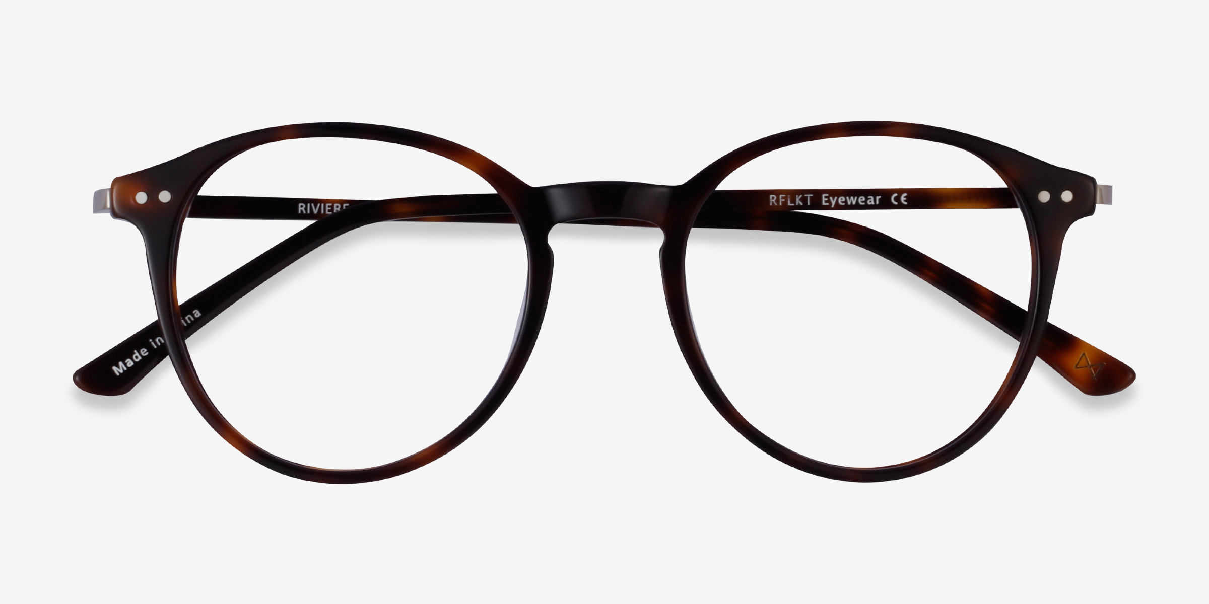 Riviere Round Tortoise Full Rim Eyeglasses Eyebuydirect
