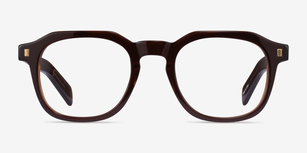 Apricus Clear Brown Acétate Montures de lunettes de vue