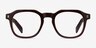 Apricus Clear Brown AcetateEyeglass Frames from EyeBuyDirect, Front View