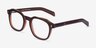 Apricus Clear Brown AcetateEyeglass Frames from EyeBuyDirect, Angle View