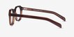 Apricus Clear Brown Alternative MaterialsEyeglass Frames from EyeBuyDirect, Side View