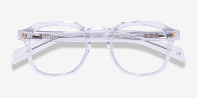Apricus Clear AcetateEyeglass Frames from EyeBuyDirect, Closed View