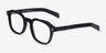 Apricus Black AcetateEyeglass Frames from EyeBuyDirect, Angle View