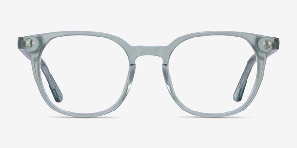 Auburn Square Clear Green Full Rim Eyeglasses | Eyebuydirect