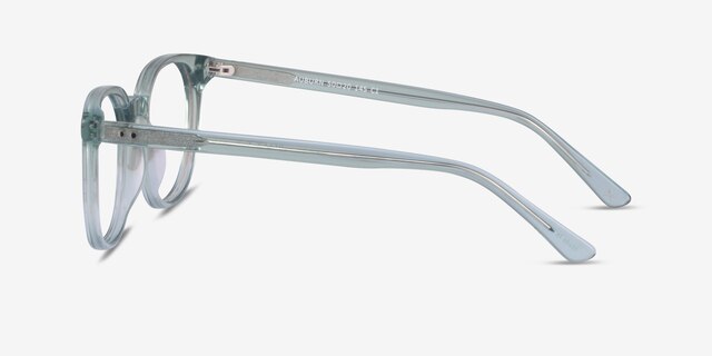 Auburn Clear Green AcetateEyeglass Frames from EyeBuyDirect, Side View