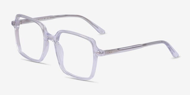 Yoko Clear AcetateEyeglass Frames from EyeBuyDirect, Angle View