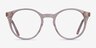 Latta Clear Pink AcetateEyeglass Frames from EyeBuyDirect, Front View