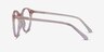 Latta Clear Pink AcetateEyeglass Frames from EyeBuyDirect, Side View