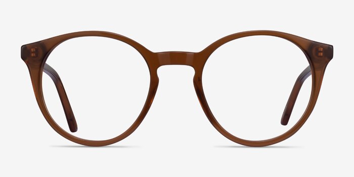 Latta Clear Brown Acetate Eyeglass Frames from EyeBuyDirect