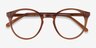 Latta Clear Brown AcetateEyeglass Frames from EyeBuyDirect, Closed View
