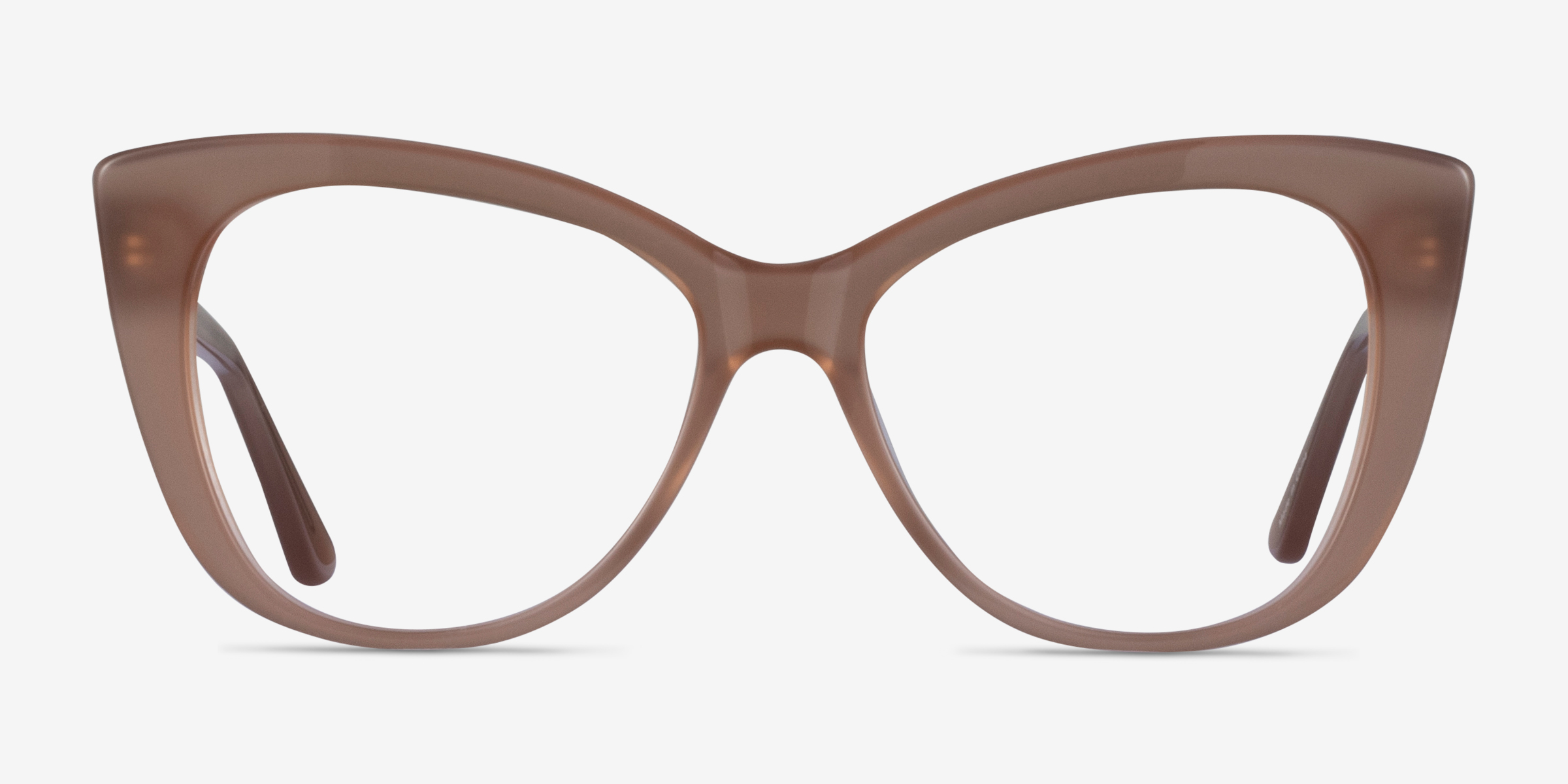 Jenna Cat Eye Clear Brown Glasses for Women Eyebuydirect Canada