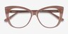 Jenna Clear Brown AcetateEyeglass Frames from EyeBuyDirect, Closed View