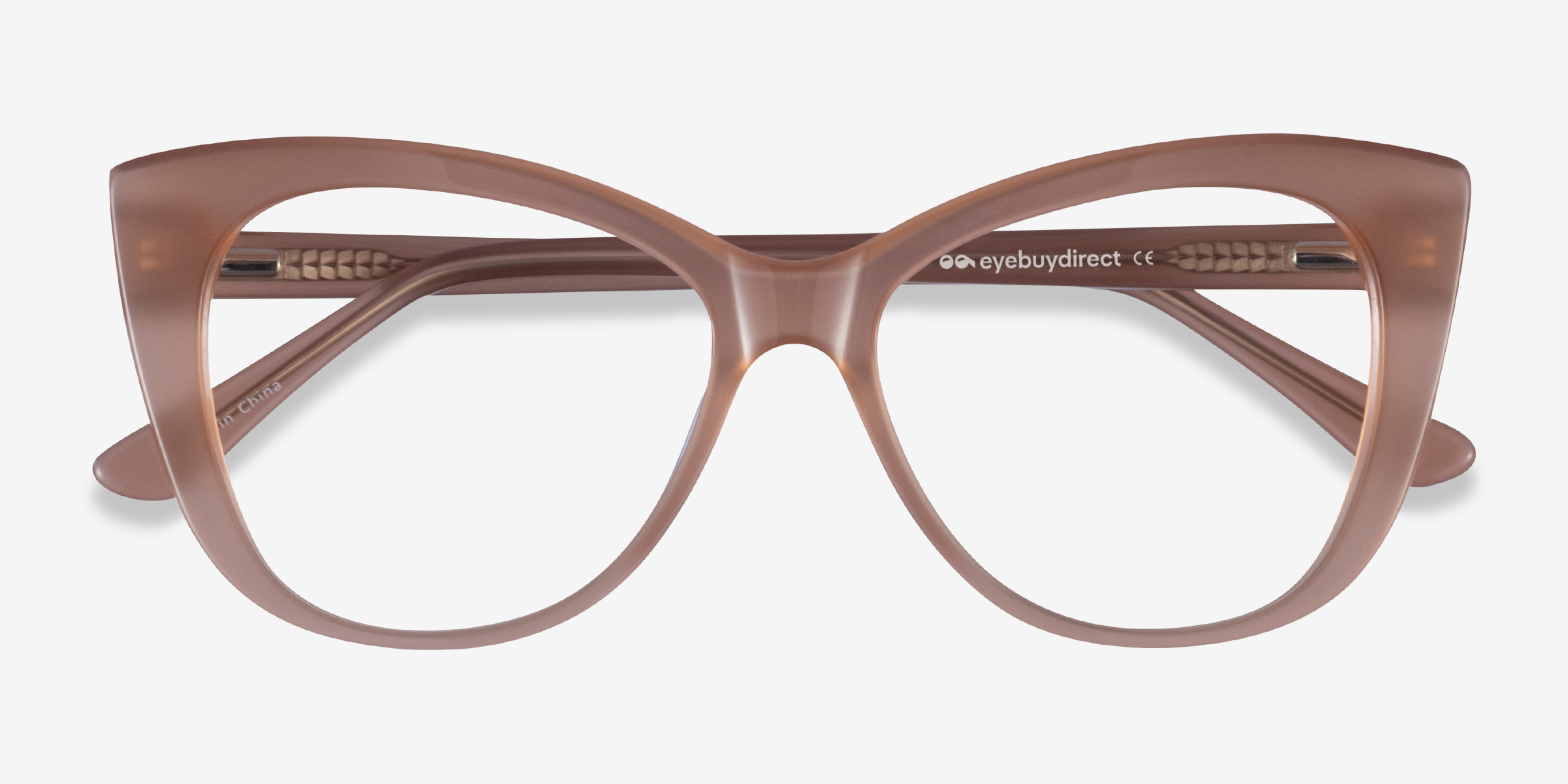 Jenna Cat Eye Clear Brown Glasses for Women | Eyebuydirect Canada