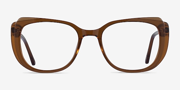 Magnolia Clear Brown Acetate Eyeglass Frames