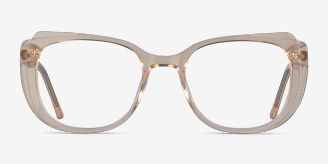 Magnolia Clear Yellow AcetateEyeglass Frames from EyeBuyDirect, Front View