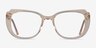 Magnolia Clear Yellow AcetateEyeglass Frames from EyeBuyDirect, Front View