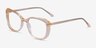 Magnolia Clear Yellow AcetateEyeglass Frames from EyeBuyDirect, Angle View