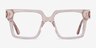 Granada Clear Pink AcetateEyeglass Frames from EyeBuyDirect, Front View