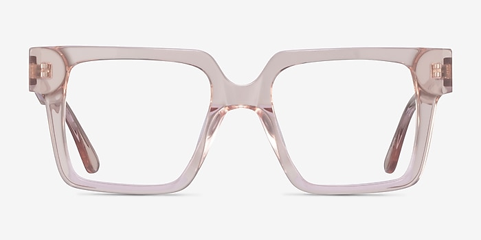 Granada Clear Pink Acetate Eyeglass Frames from EyeBuyDirect