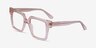 Granada Clear Pink AcetateEyeglass Frames from EyeBuyDirect, Angle View