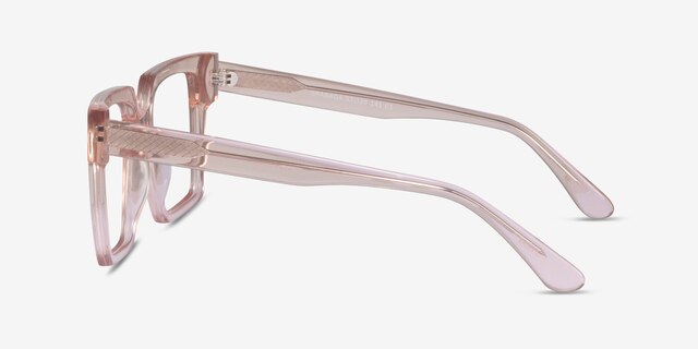 Granada Clear Pink AcetateEyeglass Frames from EyeBuyDirect, Side View