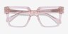 Granada Clear Pink AcetateEyeglass Frames from EyeBuyDirect, Closed View