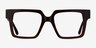 Granada Dark Brown AcetateEyeglass Frames from EyeBuyDirect, Front View