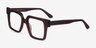 Granada Dark Brown AcetateEyeglass Frames from EyeBuyDirect, Angle View